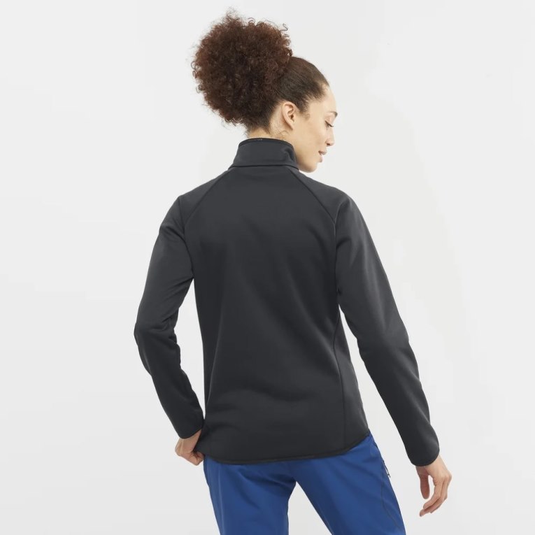 Black Salomon Essential Warm Full Zip Women's Jackets | PH 39806H